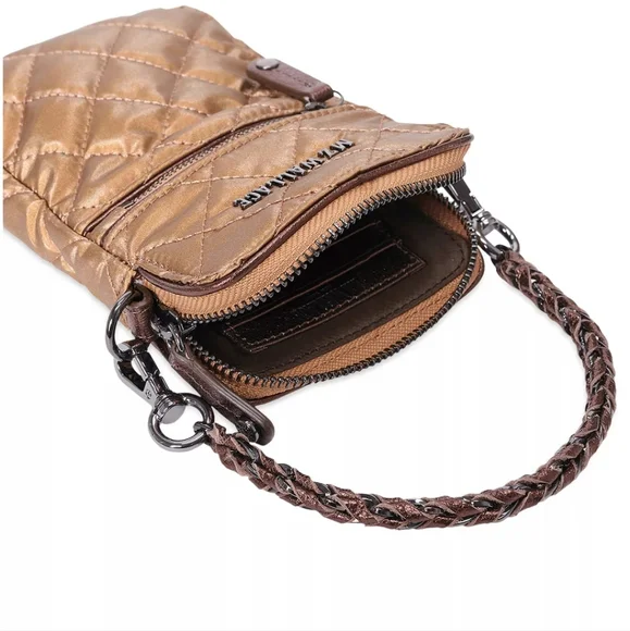 ♥️SOLD ♥️NWT Brand New, Micro Crosby Crossbody MZ Wallace. Tiger Eye Pearl. - Picture 4 of 6